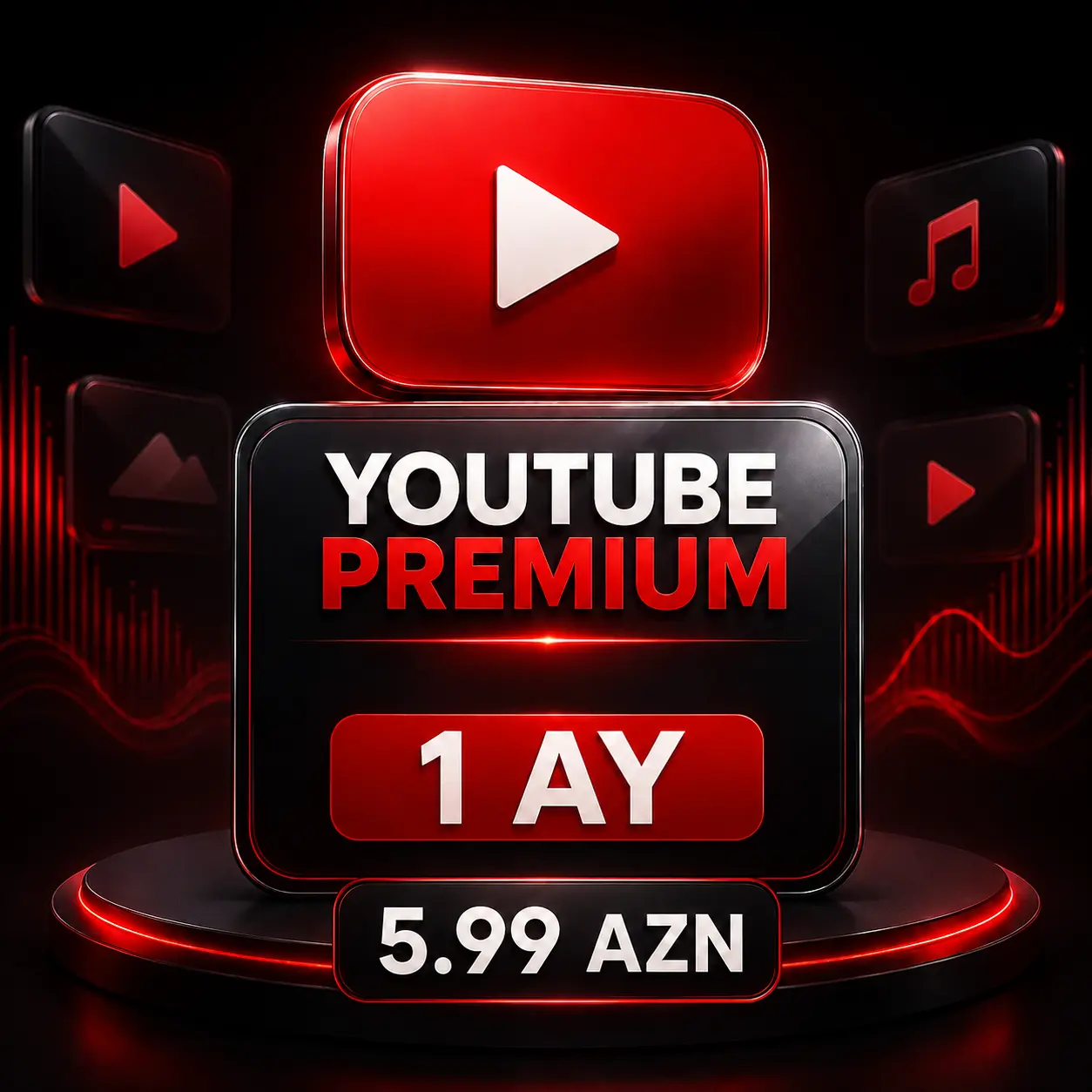 YouTube Premium 1 aylıq